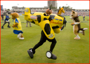 The mascot race during the Twenty20 Finals Day, 2007