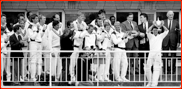 Mark Nicholas lifts the B&H Cup, Lord's, 1988