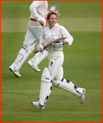 Former England captain, Clare Connor, MCC v Lords & Commons, 2011.