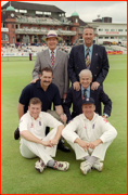 6 Englishmen, 6 hundred plus Test Matches, Old Trafford.