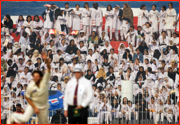 Women only stand, Pakistan v England, Faisalabad Test, Pakistan.