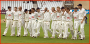 Sussex walk off after winning the championship, 2006