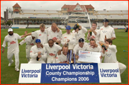 Sussex celebrate winning the county championship, 2006