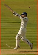 David Nash off the bowling of Jason Gillespie during his 95