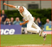 Charl Willoughby bowling
