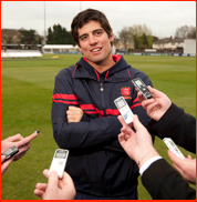 Alastair Cook, press day, 2011