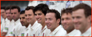 Alastair Cook and friends, press day, 2011