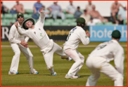 Captain Daryl Mitchell doesn't catch Chris Woakes