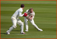 Gareth Batty catches John Simpson first ball, 2012