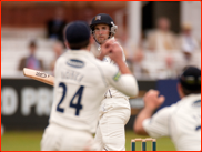 Dawid Malan watches as he's caught by Ed Joyce, 2012