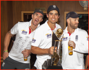 Pietersen, Cook & Prior after England's historic win in India
