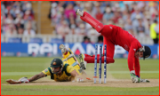 Mitchell Johnson in past Jos Buttler, England v Australia, ICC Champions Trophy, 2013