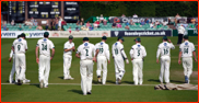 Worcestershire take the field after tea, New Road