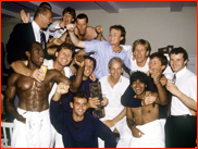 Hampshire celebrate winning the 1991 NatWest trophy