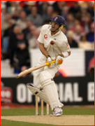 Kevin Pietersen struck, Headingley Test, Leeds, England.