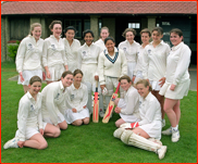 Cricketers at Rodean School, Sussex