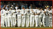 Sussex celebrate winning the first division, Hove, 2003