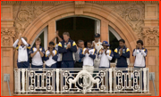 Allan Donald in SA flag after Lord's win.