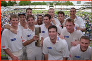 Essex celebrate winning the 1997 NatWest Final, Lord's