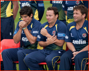 Cook, Napier & Walker at a cold press day, 2011