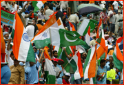 India and Pakistan supporters, 2003 World Cup.